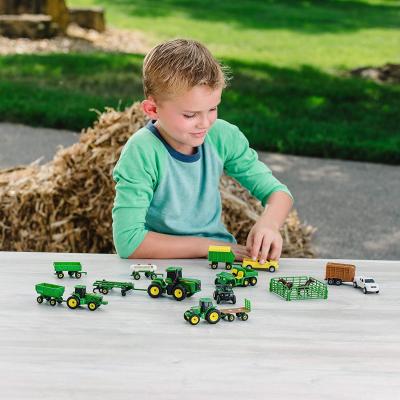 TOMY John Deere Toy Truck & Toy Tractor With Trailers 20-Piece Farm Toy Value Set