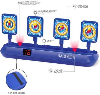 BAODLON Digital Shooting Targets with Foam Dart Toy Gun