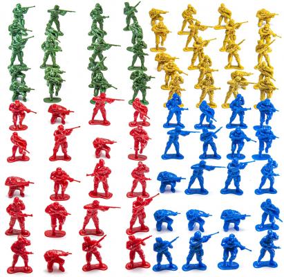 JaxoJoy 200-Piece Army Men Military Set - Cool Mini Action Figure Play Set w/ Soldiers, Vehicles, Aircraft & Boats