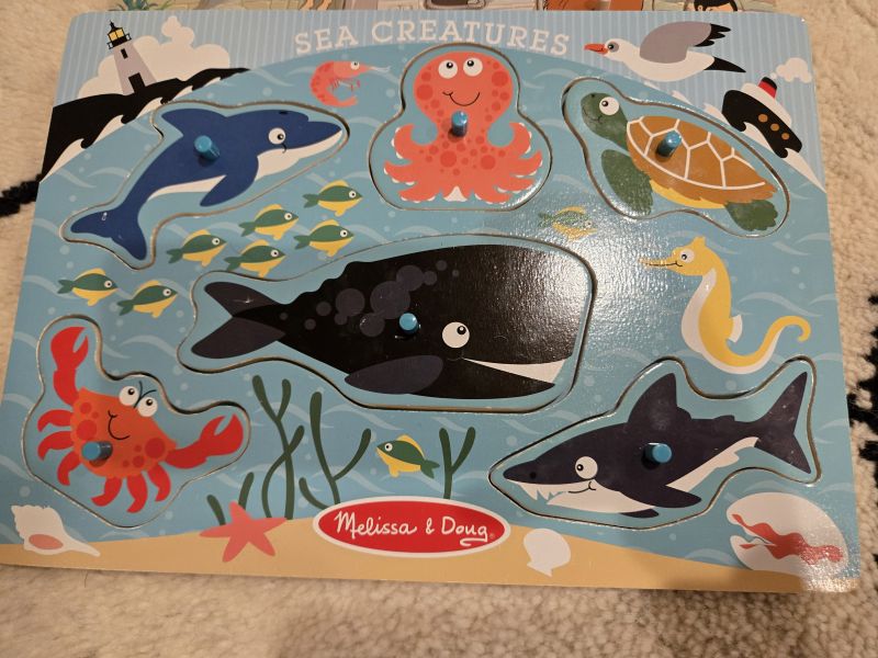 Melissa & Doug sea creatures wooden puzzle