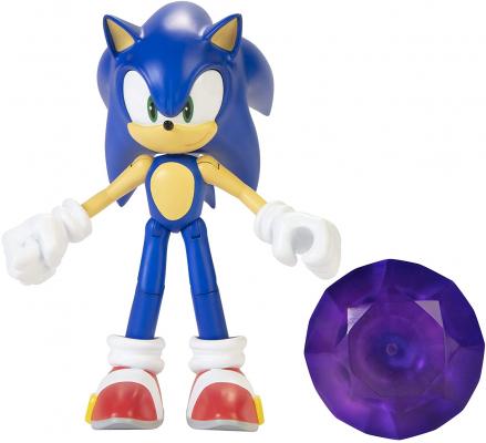 Sonic The Hedgehog Action Figure 4-Inch Sonic with Chaos Emerald Accessory