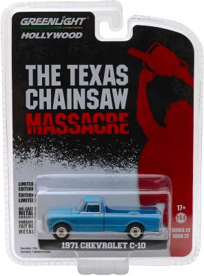 Greenlight 44820 B 1971 Chevrolet C-10 Pickup Truck Blue