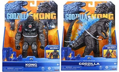 Godzilla vs. Kong 2021 Bundle of 2 Monsterverse Movie Series 6inch Action Figures