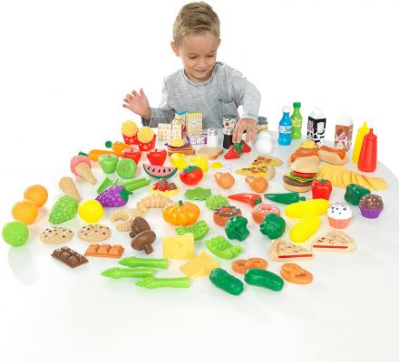 KidKraft KidKraft 115-Piece Deluxe Tasty Treats Pretend Play Food Set