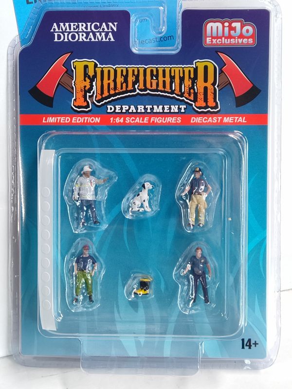 American Diorama MiJo Exclusives FireFighter Department 1:64