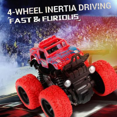 Monster Truck Toys - Friction Powered Toy Cars Push and Go Vehicles