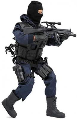 Click N Play Police Unit Swat Assaulter 12inch Action Figure Play Set with Accessories