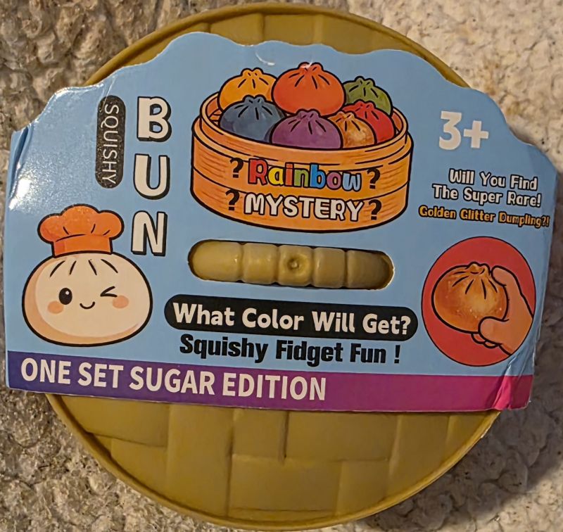 Rainbow Mystery Bun Squishy – Sugar Edition