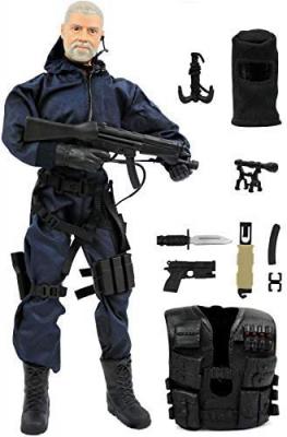 Click N Play Police Unit Swat Assaulter 12inch Action Figure Play Set with Accessories