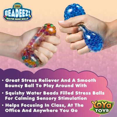 Beadeez Stress Relief Squeezing Balls 3-Pack for Kids and Adults