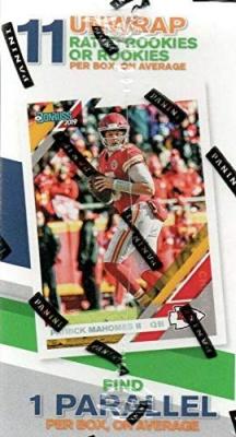 2019 Donruss Football Unopened Blaster Box of Packs with One Exclusive Memorabilia Card and 11 Rookie Cards in Each Box