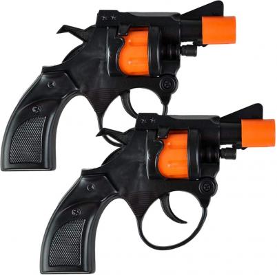 ArtCreativity Shot Cap Revolver Toy Gun for Kids, Set of 2, Cool Shooter Toys for Boys and Girls