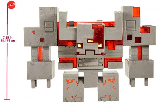 Minecraft Dungeons Redstone Monstrosity, Large Battle Figure (10-inch by 7.3-inch)