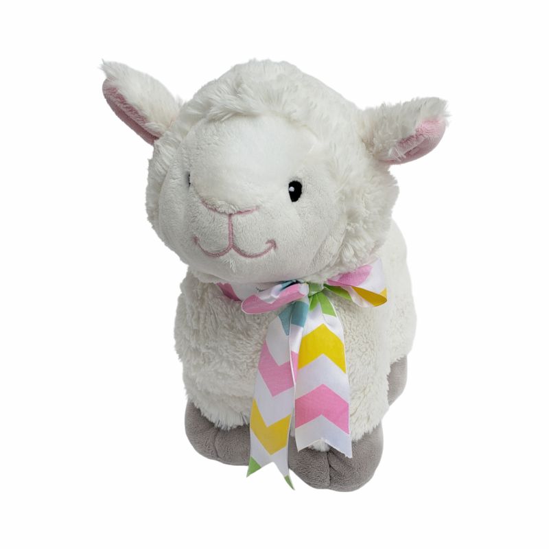 Inter-American Products White Lamb Plush Easter 2018 with Ch