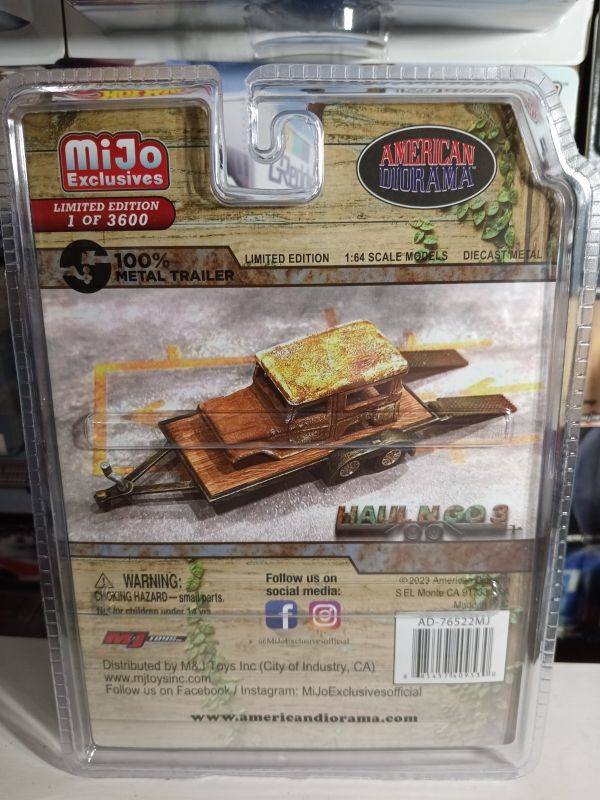 American Diorama 1:64 Haul N Go 3 Weathered Trailer Set