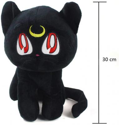 Sailor Moon Plush Doll Sailor Moon Pet Cat Luna Plush Toy 30cm Stuffed Animal Doll